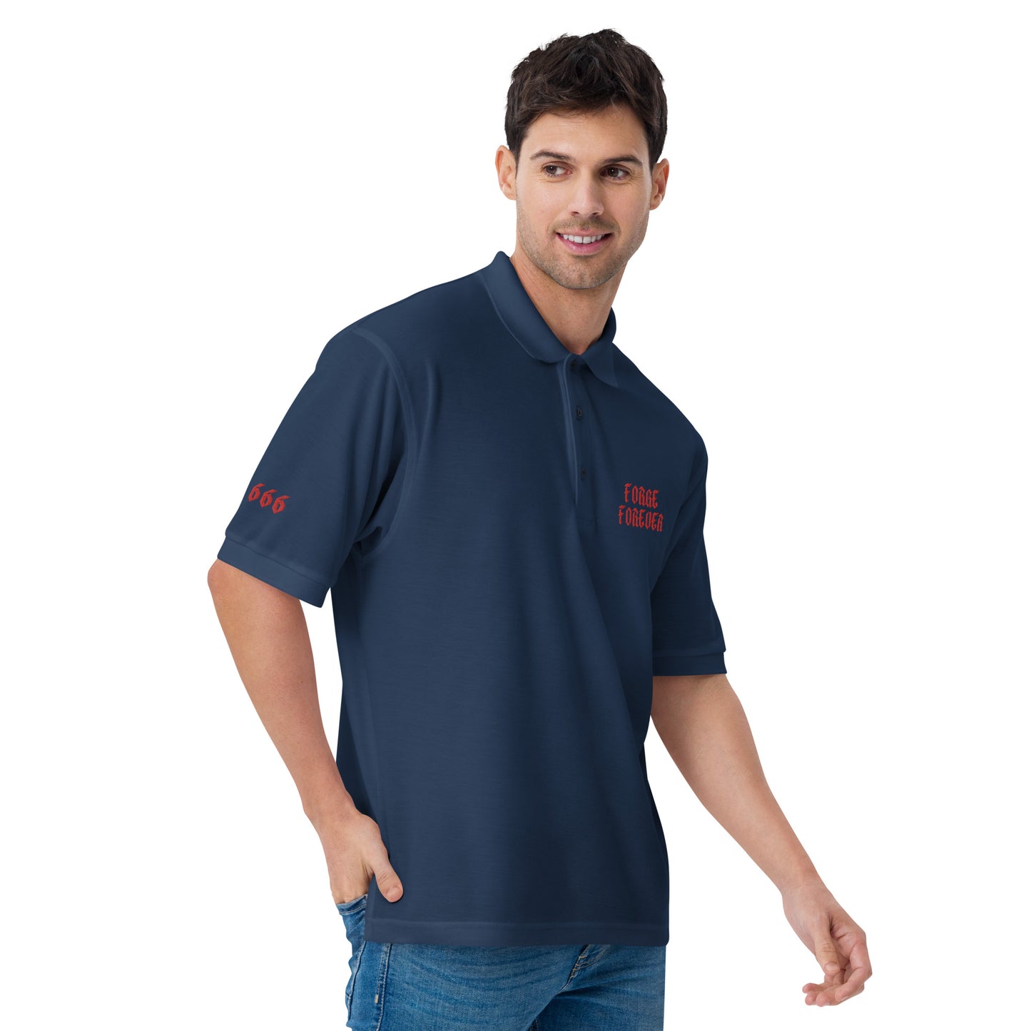 "Forge Forever" Men's Premium Polo