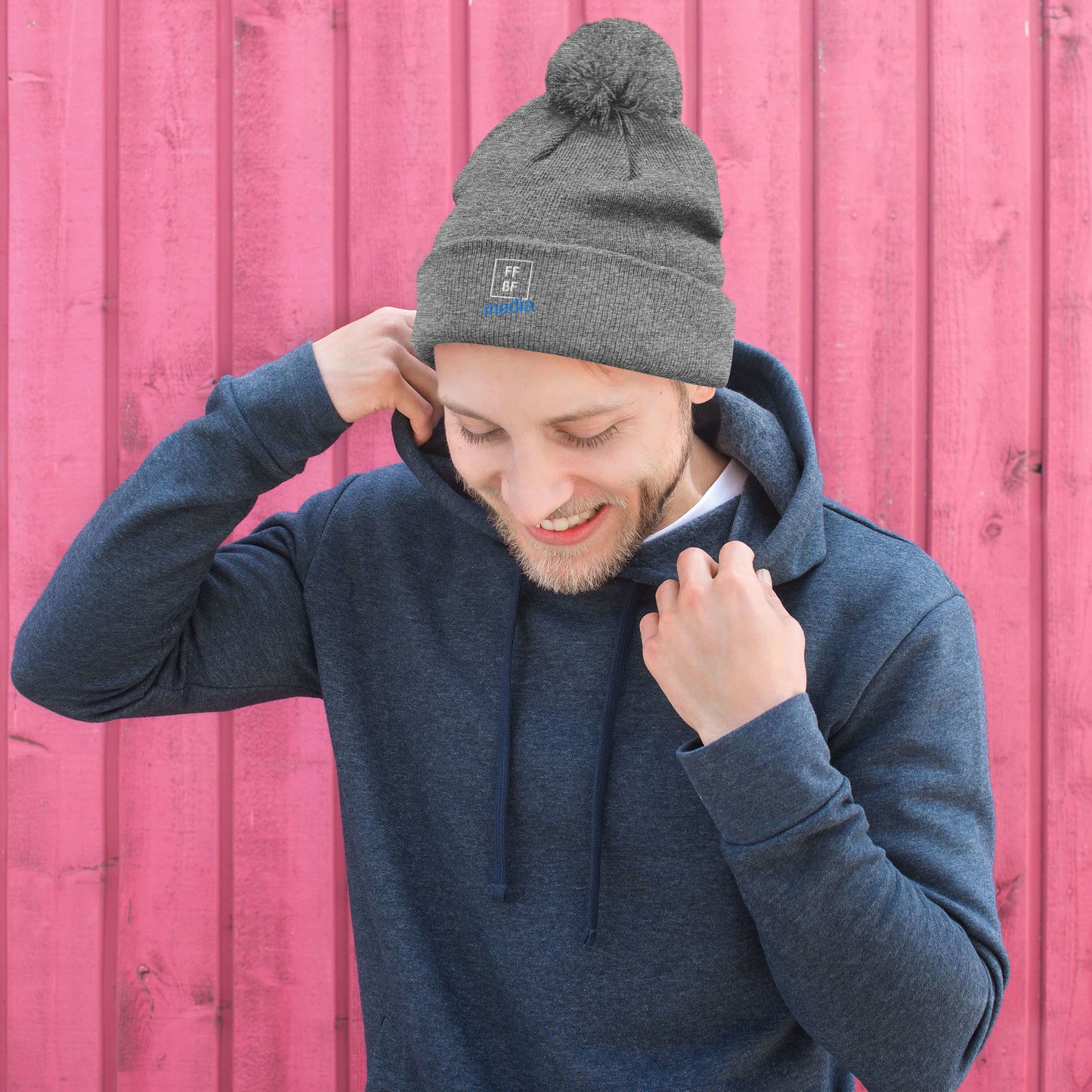 FFBF media Pom-Pom Beanie