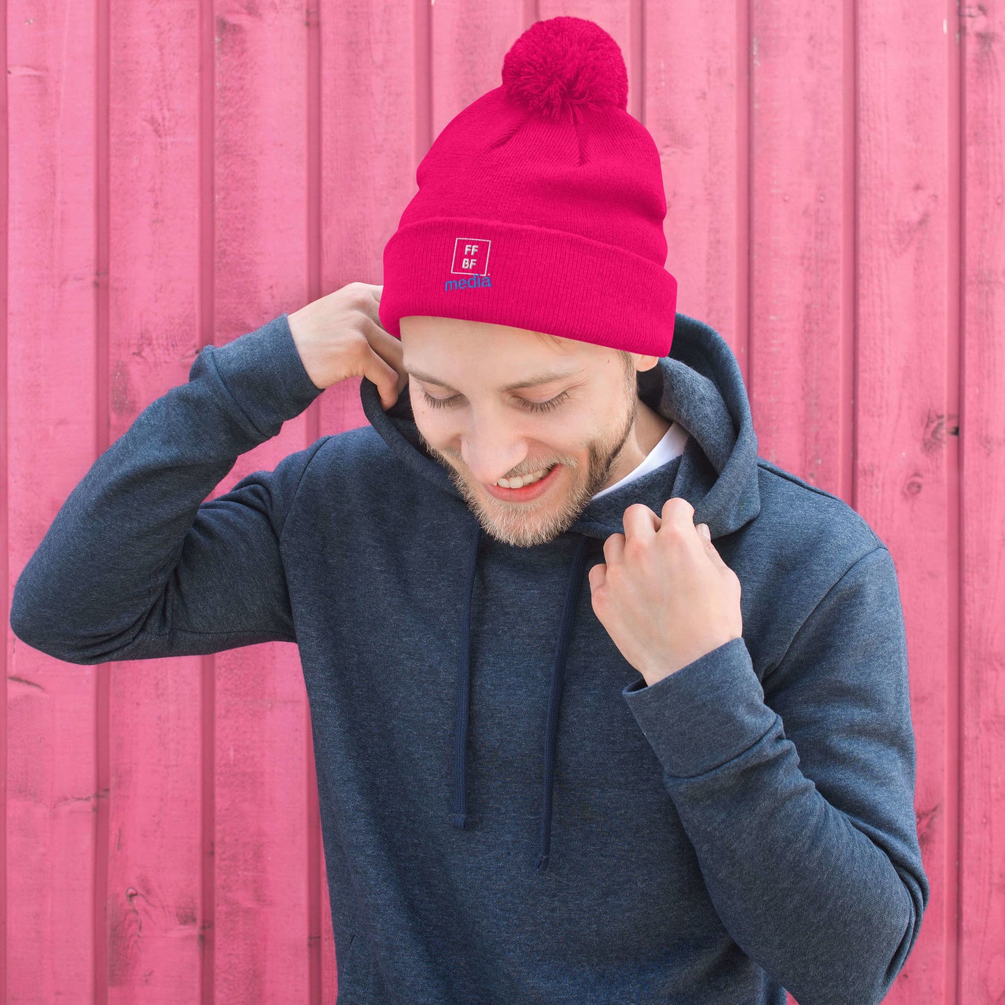 FFBF media Pom-Pom Beanie